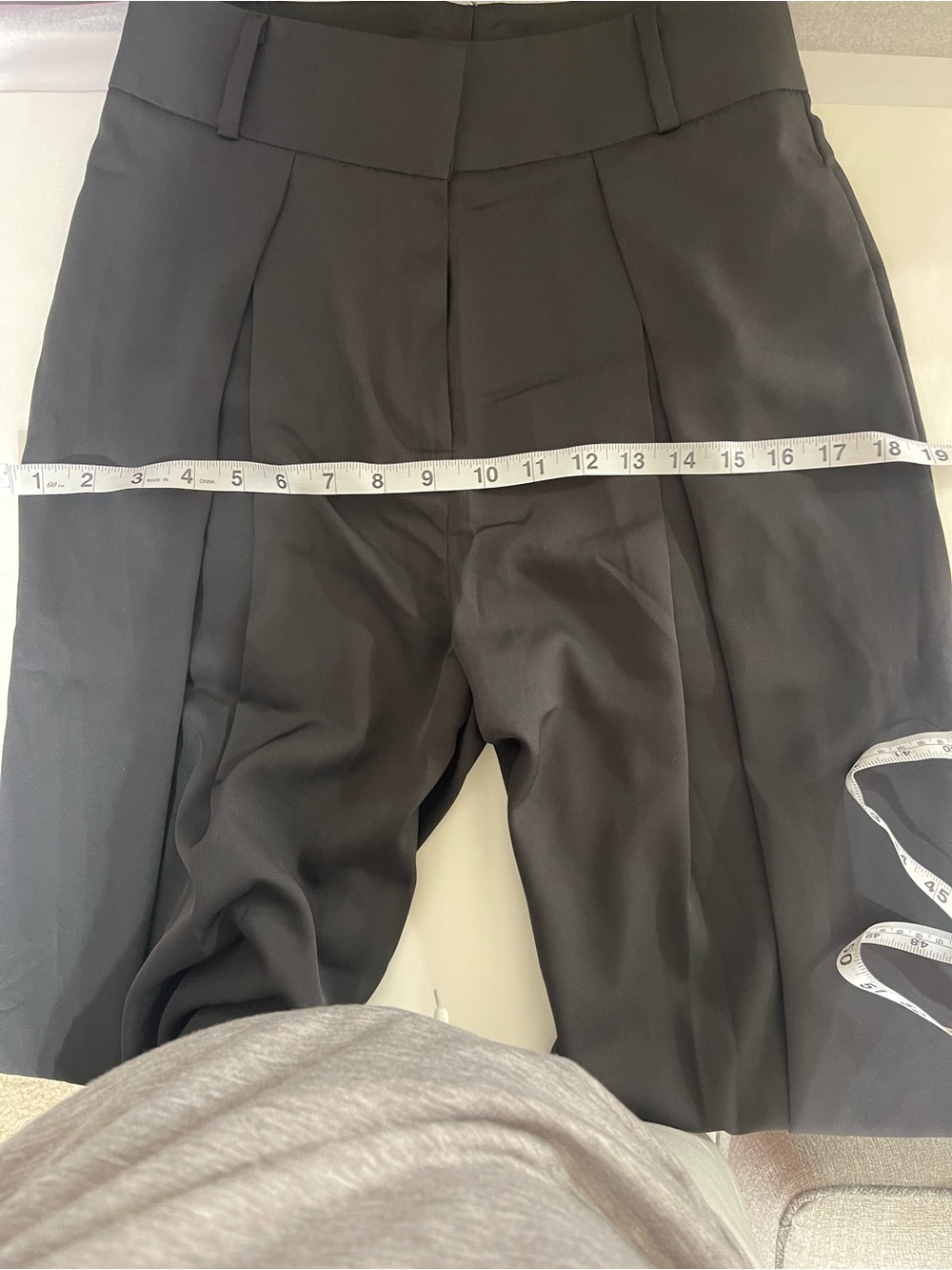 Quiet Luxury Wide Leg Trouser Pants Black High Rise NWT Small - Picture 7 of 14